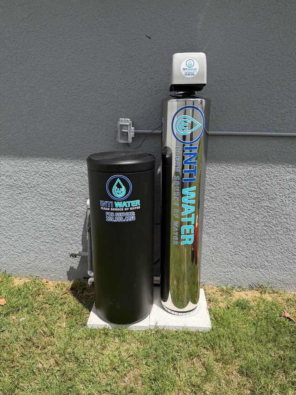 City water softening and filtration system installed at a Florida home
